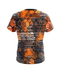 Alternative view of Plain Fire Honeycomb CoolWick Bowling Jersey