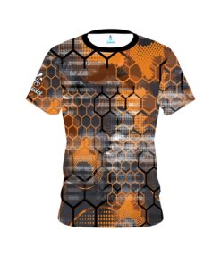 Plain Fire Honeycomb CoolWick Bowling Jersey
