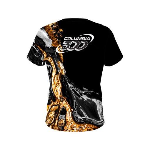 Columbia 300 Onyx Gold CoolWick Bowling Jersey - Image 2
