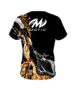 Alternative view of Motiv Onyx Gold CoolWick Bowling Jersey