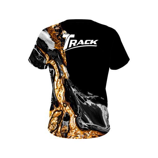 Track Onyx Gold CoolWick Bowling Jersey - Image 2