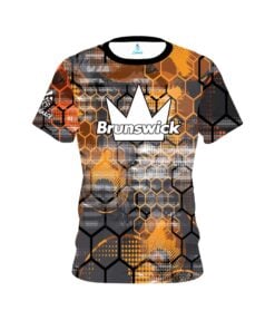 Brunswick Fire Honeycomb CoolWick Bowling Jersey