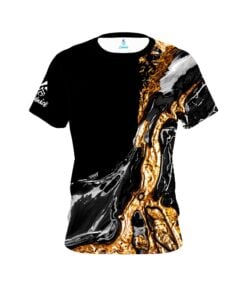 Plain Onyx Gold CoolWick Bowling Jersey