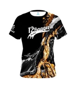 12Bagger Bowling Onyx Gold Bowling Jersey