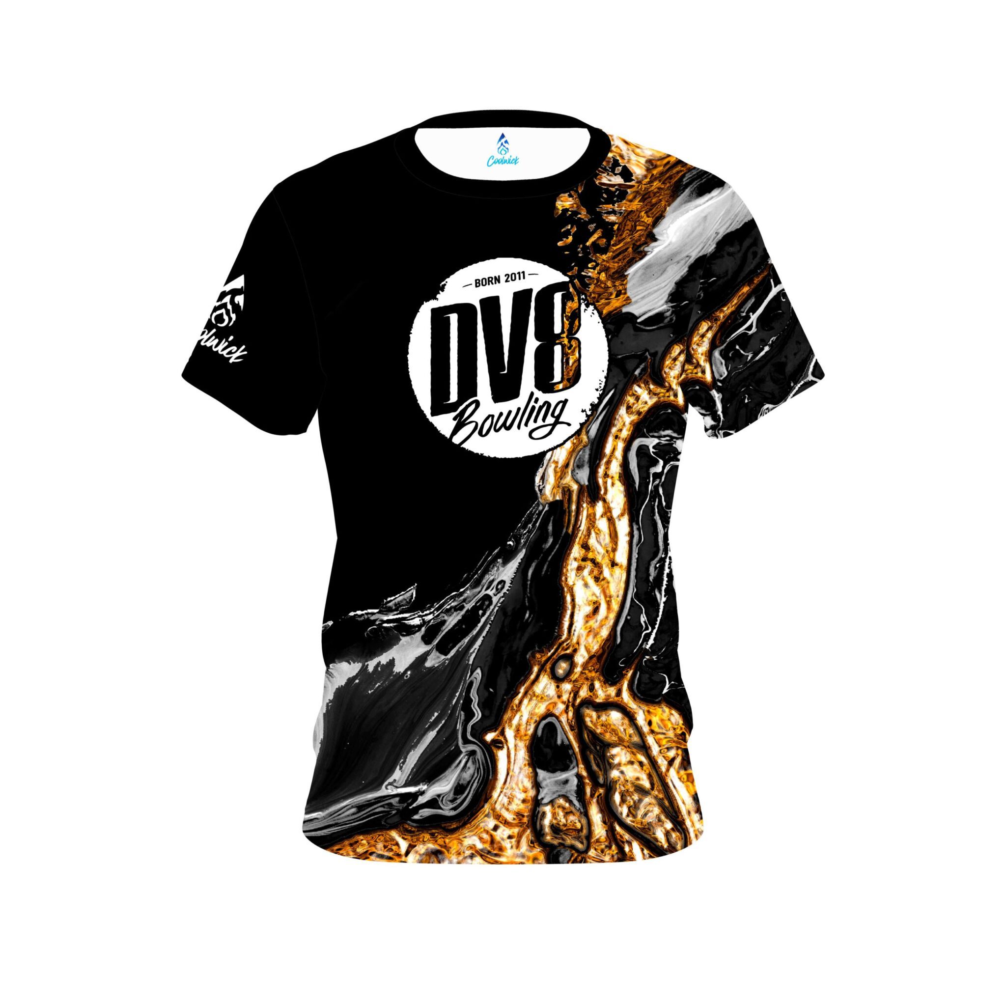DV8 Onyx Gold CoolWick Bowling Jersey