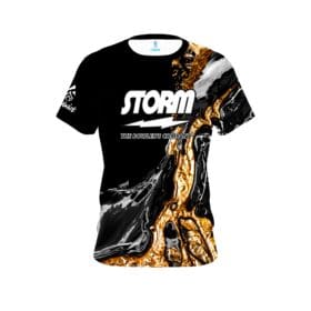 Storm Onyx Gold CoolWick Black Bowling Jersey