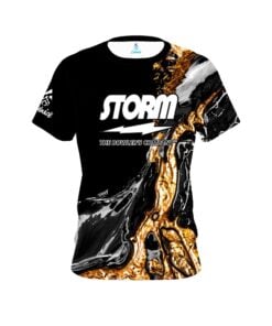 Storm Onyx Gold CoolWick Black Bowling Jersey