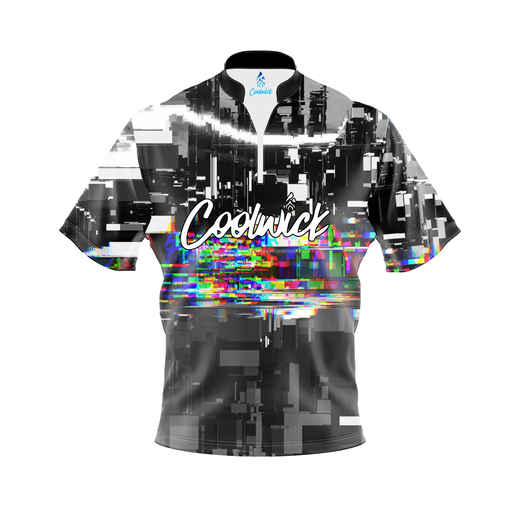 Signature Glitch Quick Ship CoolWick Sash Zip Bowling Jersey