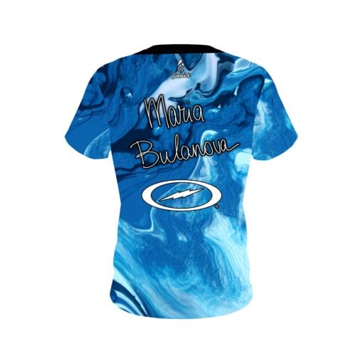 Maria Bulanova Blue Marble CoolWick Bowling Jersey - Image 2