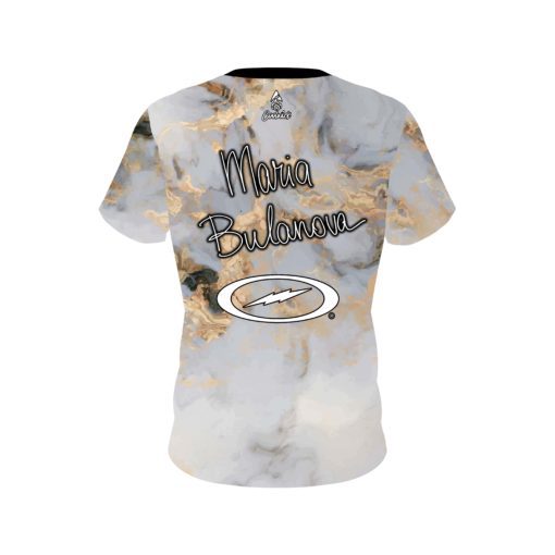 Maria Bulanova White Marble CoolWick Bowling Jersey - Image 2