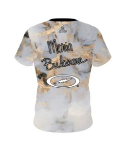 Alternative view of Maria Bulanova White Marble CoolWick Bowling Jersey
