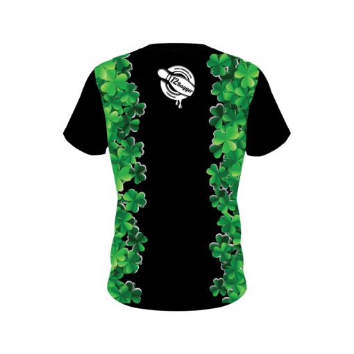 12Bagger St Patrick's Day Clovers CoolWick Bowling Jersey - Image 2