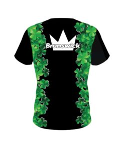 Alternative view of Brunswick St Patrick's Day Clovers CoolWick Bowling Jersey