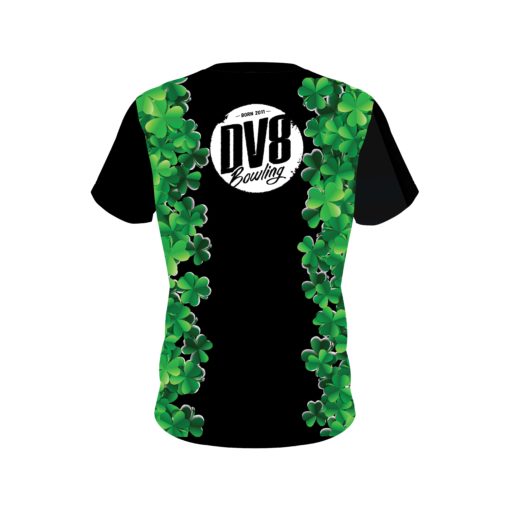 DV8 St Patrick's Day Clovers CoolWick Bowling Jersey - Image 2