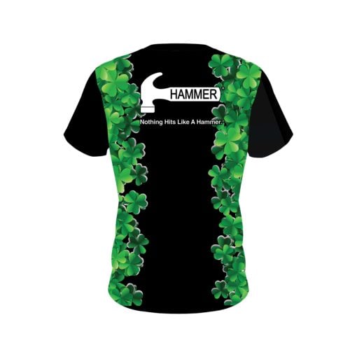 Hammer St Patrick's Day Clovers CoolWick Bowling Jersey - Image 2