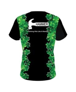 Alternative view of Hammer St Patrick's Day Clovers CoolWick Bowling Jersey