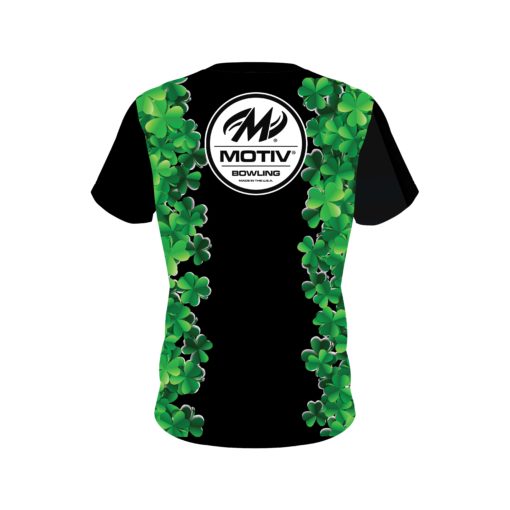 Motiv St Patrick's Day Clovers CoolWick Bowling Jersey - Image 2