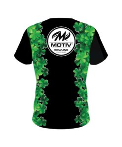 Alternative view of Motiv St Patrick's Day Clovers CoolWick Bowling Jersey