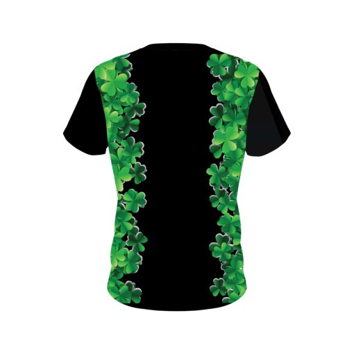 Plain St Patrick's Day Clovers CoolWick Bowling Jersey - Image 2