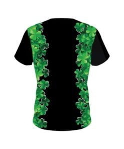 Alternative view of Plain St Patrick's Day Clovers CoolWick Bowling Jersey