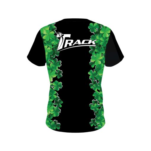 Track St Patrick's Day Clovers CoolWick Bowling Jersey - Image 2