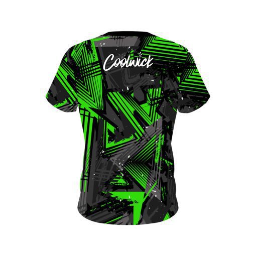 Signature Coolwick Green Triangles Bowling Jersey - Image 2