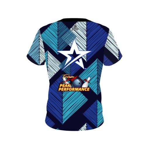 Melissa Riccardi Geometric Lines CoolWick Bowling Jersey - Image 2