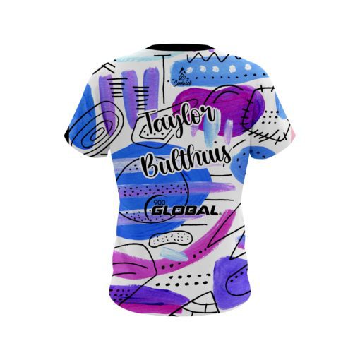 900 Global Taylor Bulthuis Crazy Retro CoolWick Bowling Jersey - Image 2