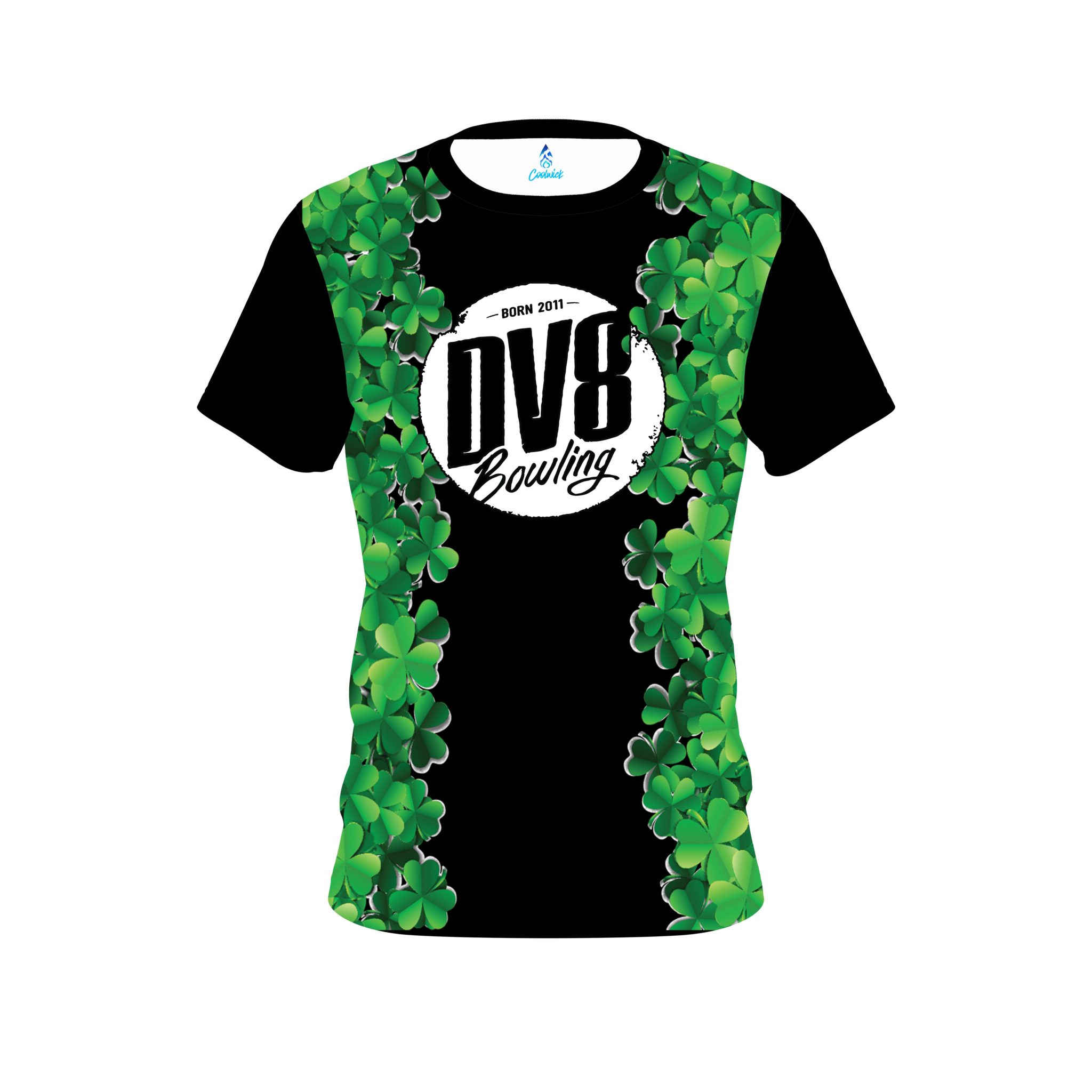 DV8 St Patrick's Day Clovers CoolWick Bowling Jersey