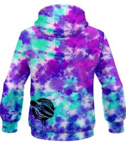 Alternative view of 12Bagger Ribbon Strikers Purple Cloud Coolwick Dye-Sub Hoodie