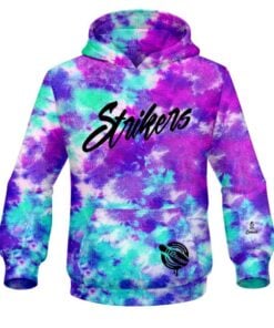 12Bagger Ribbon Strikers Purple Cloud Coolwick Dye-Sub Hoodie