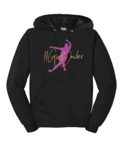 #GirlBowler Unisex Coolwick Bowling Hoodie Black and Pink