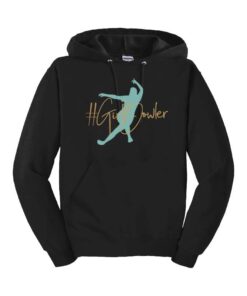 #GirlBowler Unisex Coolwick Bowling Hoodie Black and Mint Green