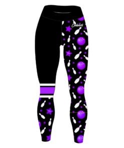 TGIF Stefanie Johnson Purple Bowling Party FanieHose Leggings