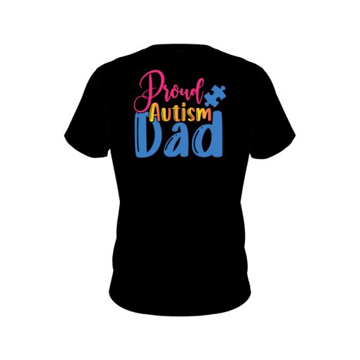 Proud Autism Dad Autism Awareness CoolWick Bowling Jersey - Image 2