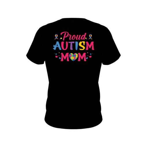 Proud Autism Mom Autism Awareness CoolWick Bowling Jersey - Image 2
