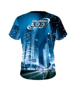 Alternative view of Columbia 300 Autism Light It Up Blue Buildings CoolWick Bowling Jersey