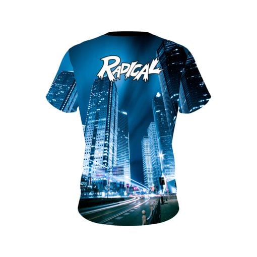 Radical Autism Light It Up Blue Buildings CoolWick Bowling Jersey - Image 2