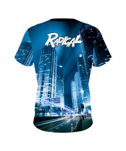 Alternative view of Radical Autism Light It Up Blue Buildings CoolWick Bowling Jersey