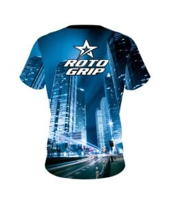 Alternative view of Roto Grip Autism Light It Up Blue Buildings CoolWick Bowling Jersey