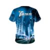 Track Autism Light It Up Blue Buildings CoolWick Bowling Jersey - Image 2