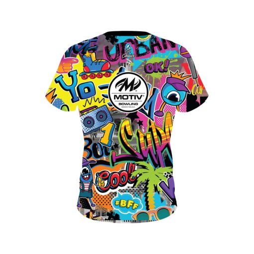 Motiv Kennon McFalls Strike Bros Graffiti CoolWick Bowling Jersey - Image 2