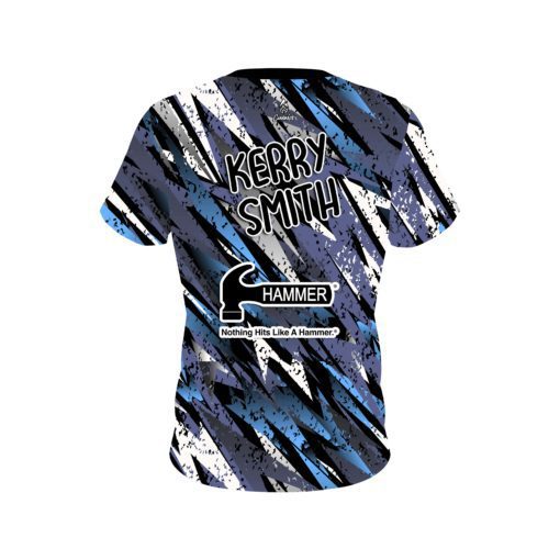 Kerry Smith Retro Zig Zag CoolWick Bowling Jersey - Image 2