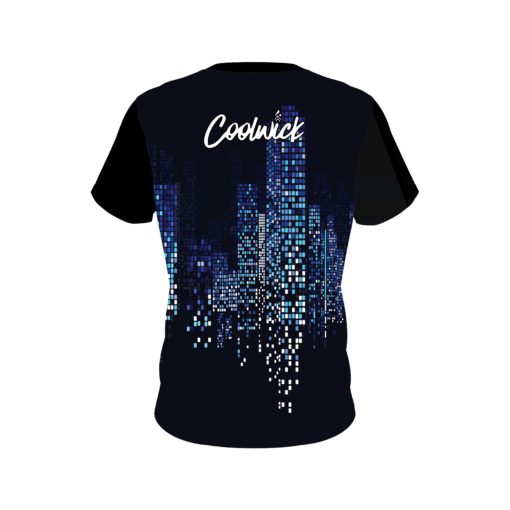 Signature Logo Autism Light It Up Blue Pixels CoolWick Bowling Jersey - Image 2