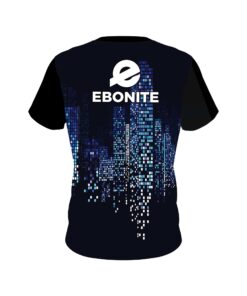 Alternative view of Ebonite Autism Light It Up Blue Pixels CoolWick Bowling Jersey