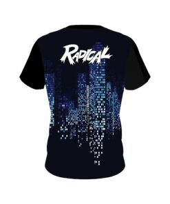 Alternative view of Radical Autism Light It Up Blue Pixels CoolWick Bowling Jersey