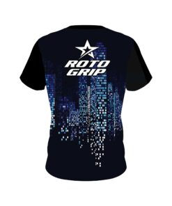 Alternative view of Roto Grip Autism Light It Up Blue Pixels CoolWick Bowling Jersey
