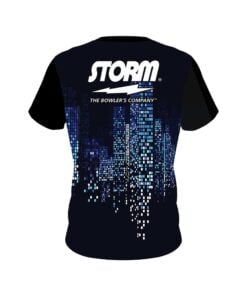 Alternative view of Storm Autism Light It Up Blue Pixels CoolWick Bowling Jersey