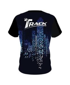 Alternative view of Track Autism Light It Up Blue Pixels CoolWick Bowling Jersey