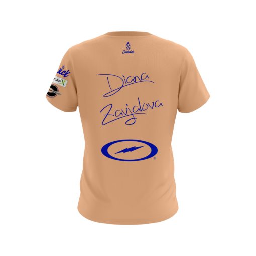 Storm Diana Zavjalova Peach CoolWick Bowling Jersey - Image 2